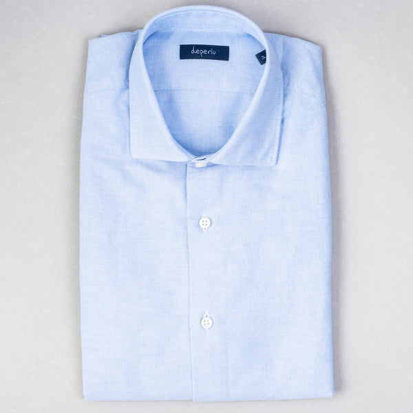 deperlu Oxford Shirt – Blue - The Fine Gent