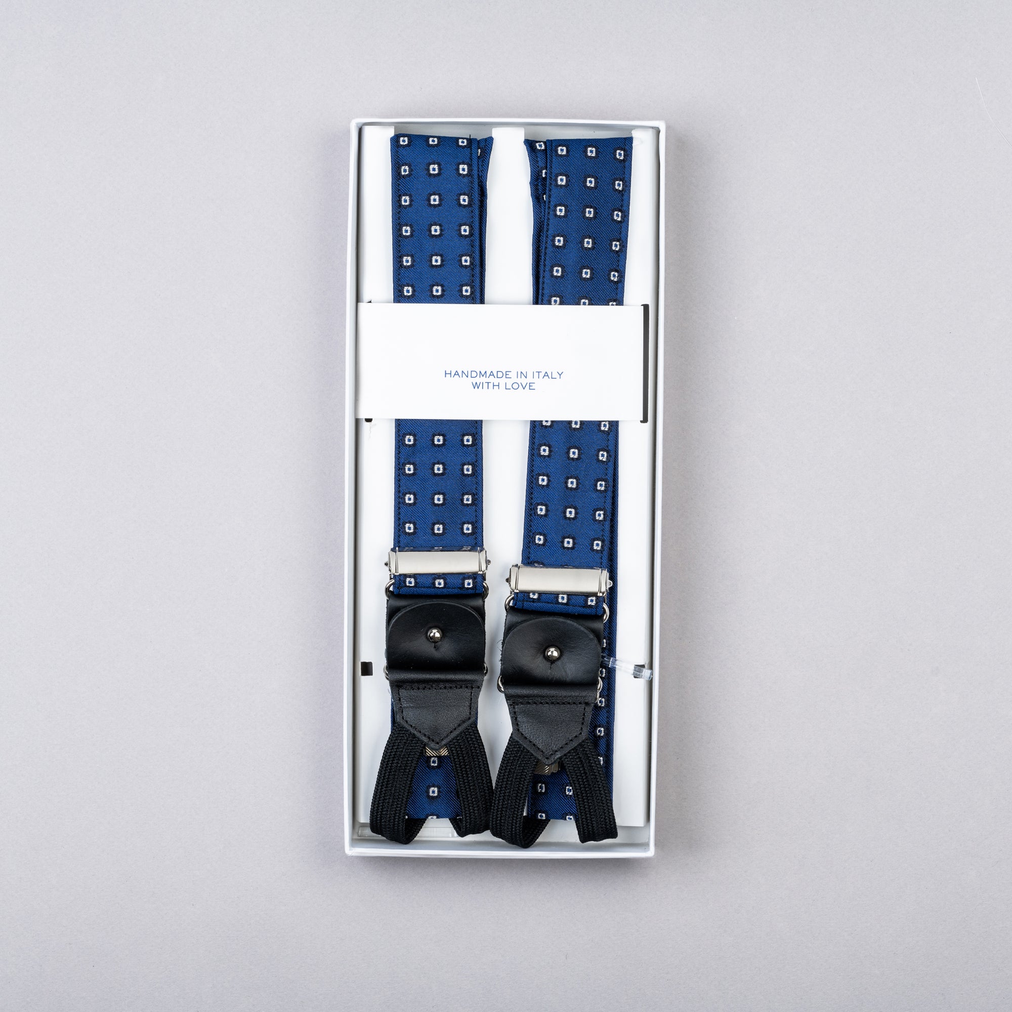 The Fine Gent Braces with Blue Royal Fabric