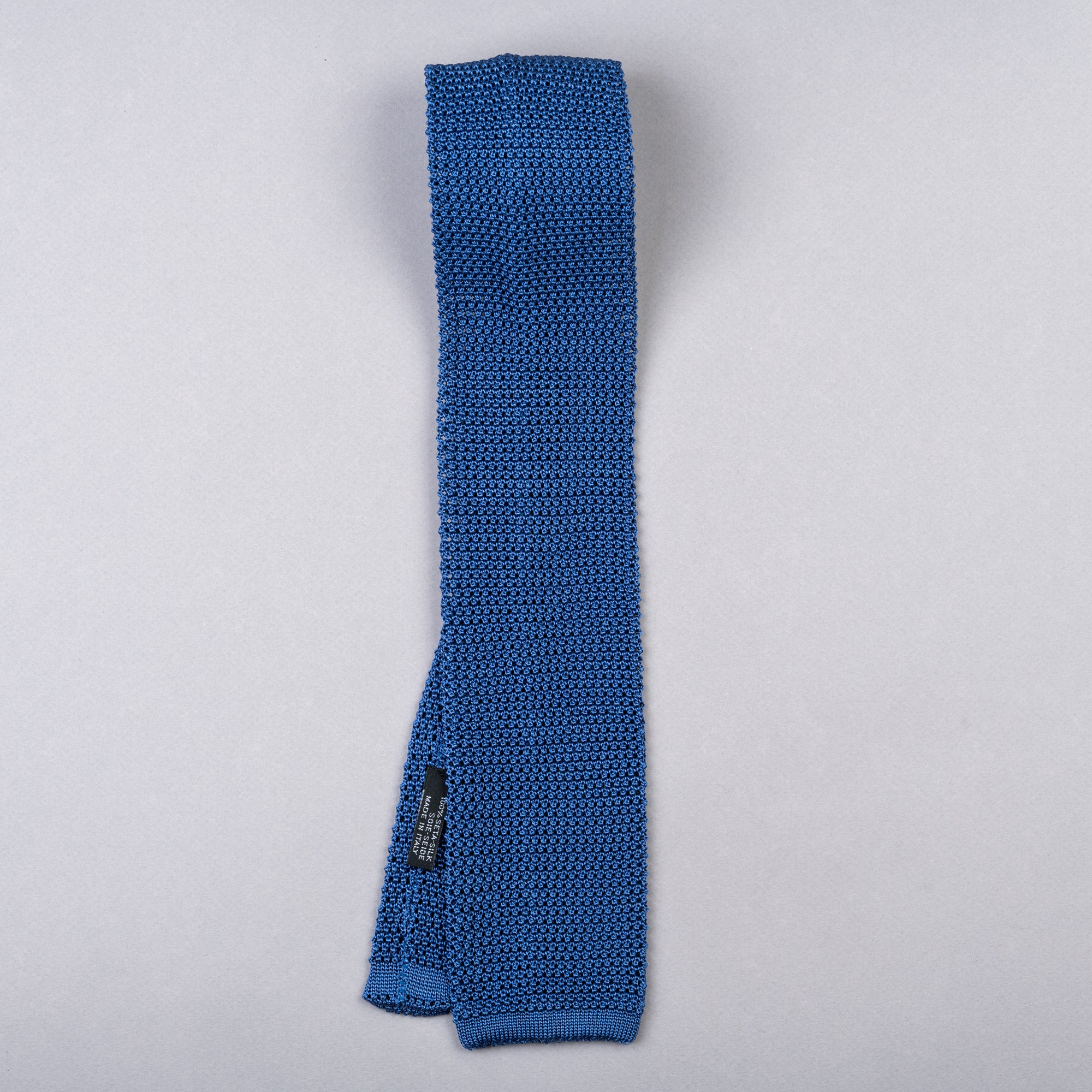 The Fine Gent Knitted Tie - Blue
