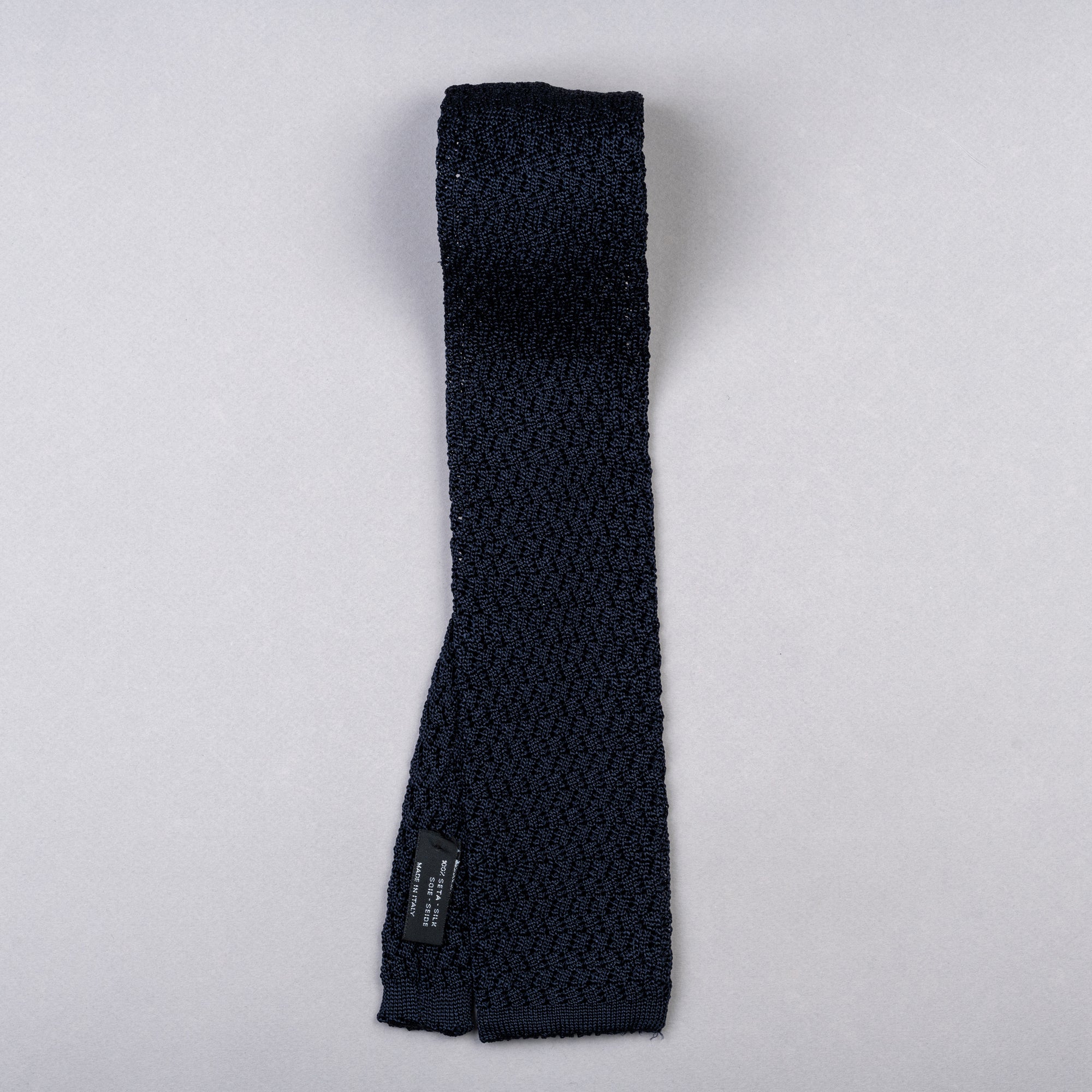 The Fine Gent Knitted Tie - Navy Blue