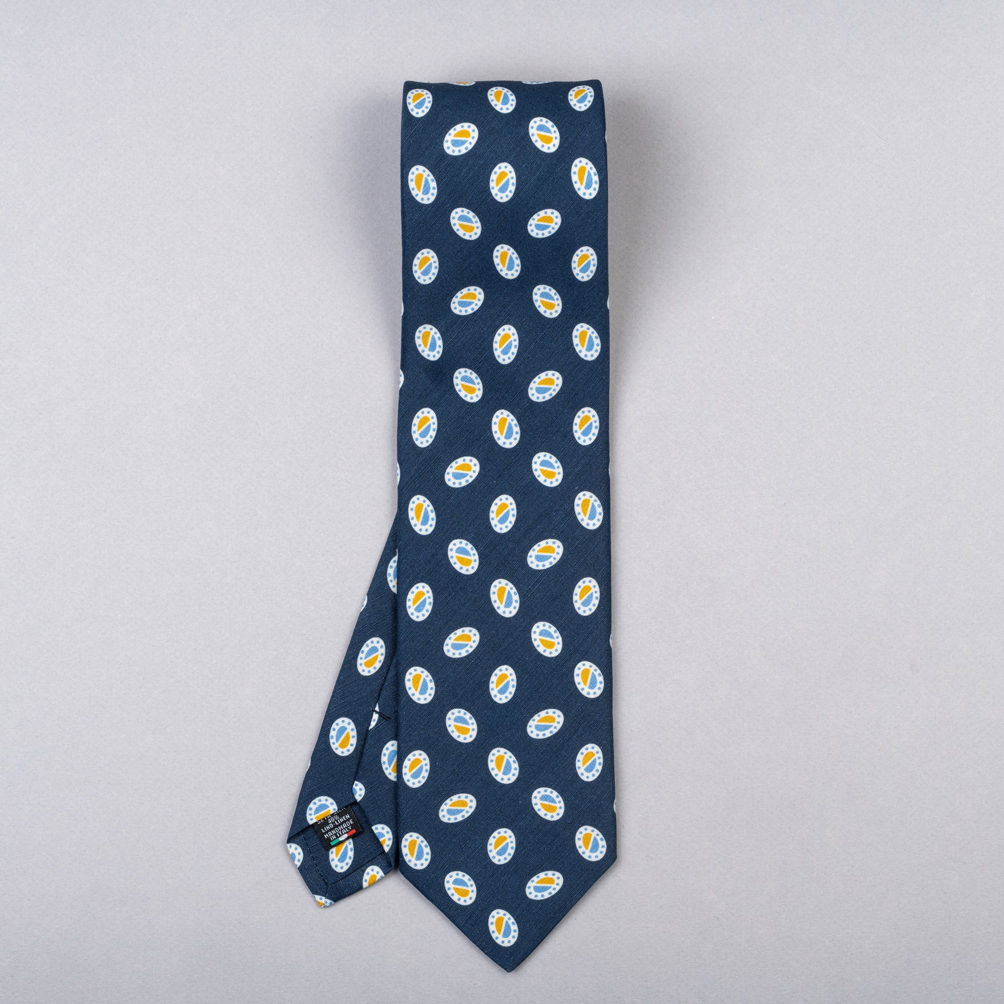 The Fine Gent Silk/Cotton Tie - Blue