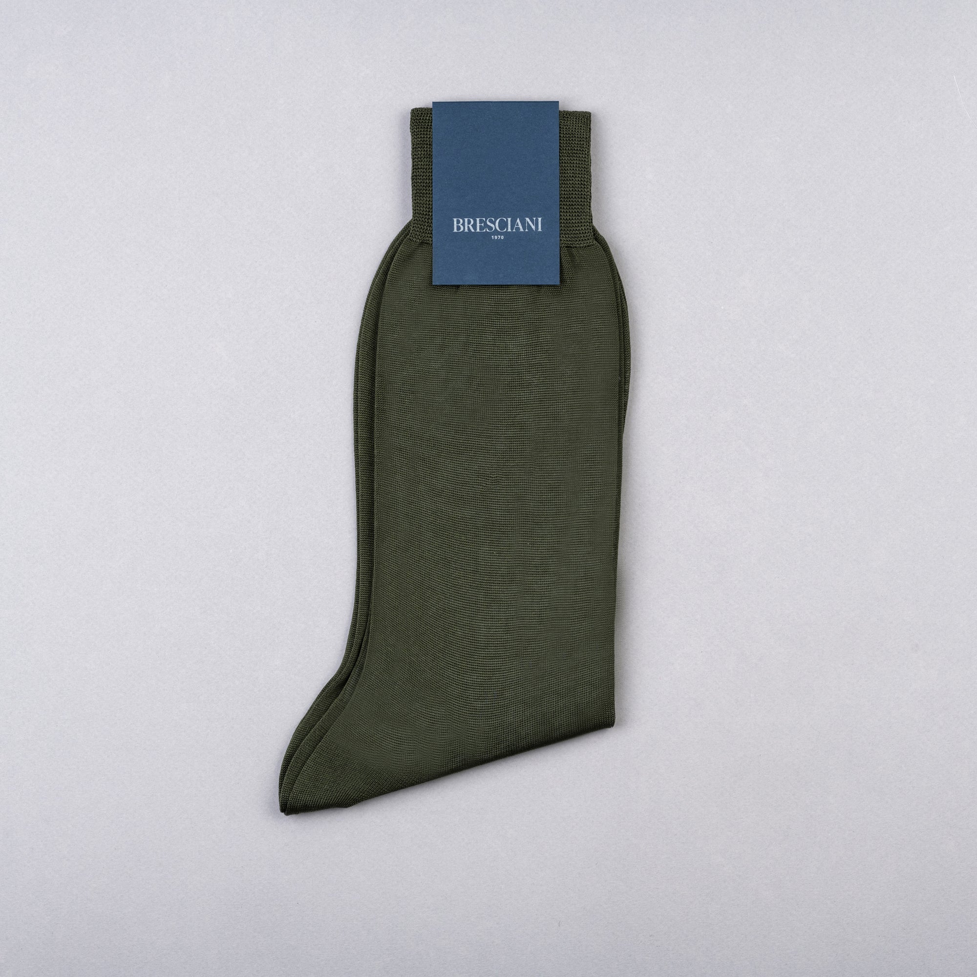Bresciani Cotton Short Socks - Military Green