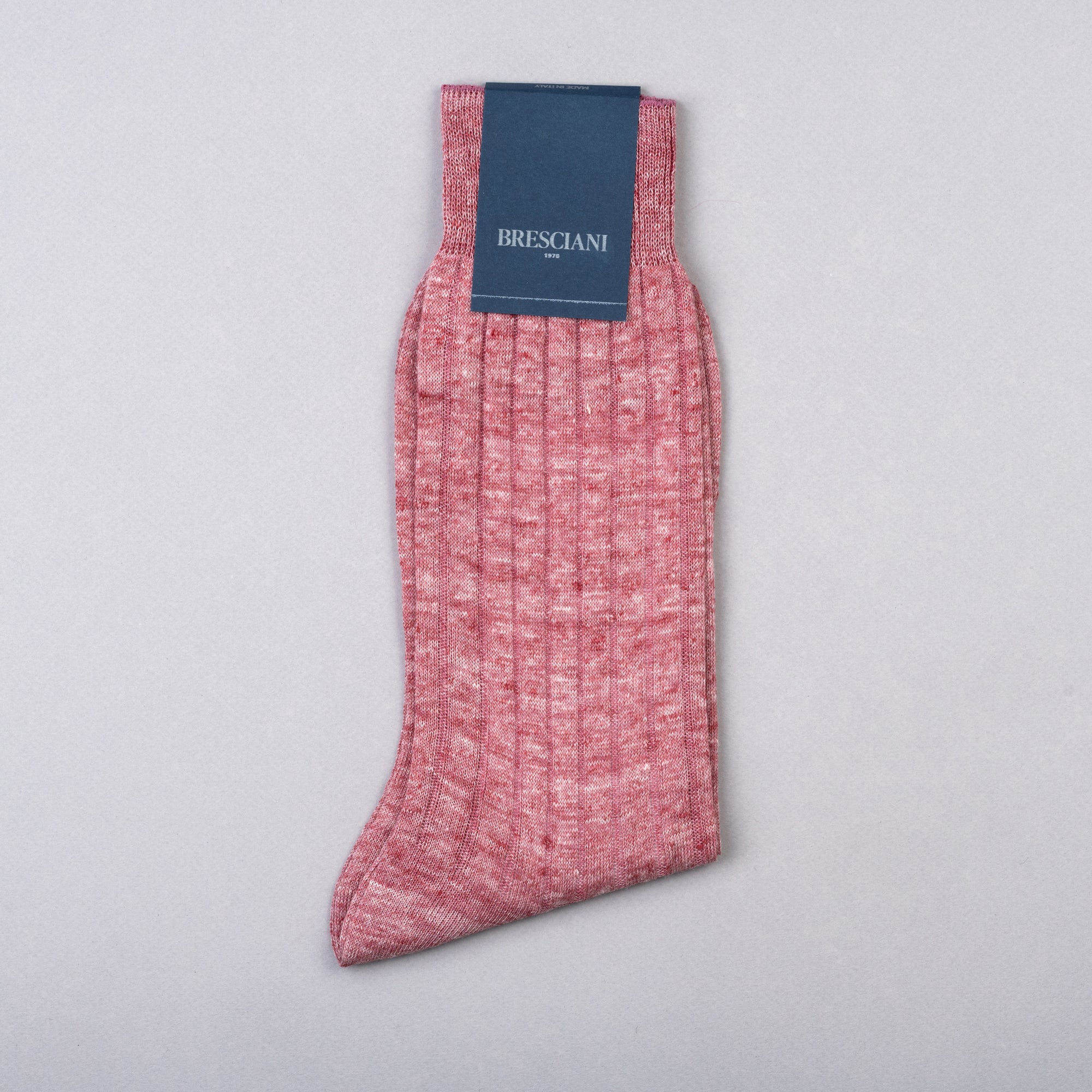 Bresciani Linen Short Socks - Pink