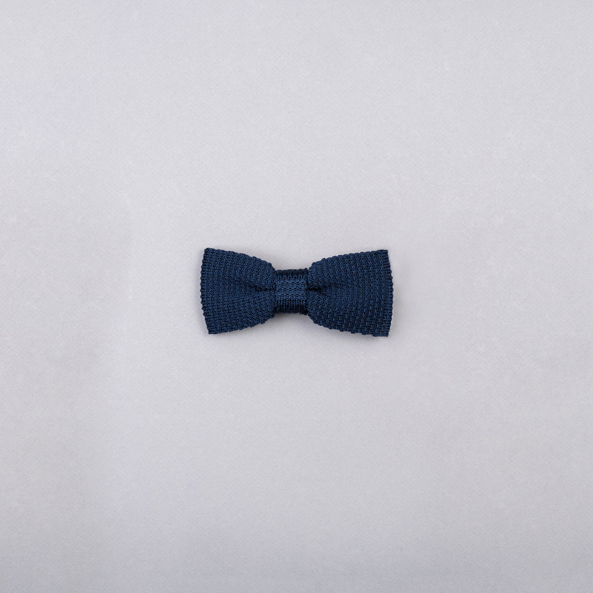 Carlo Fumeo Silk Bow Tie - Navy Blue