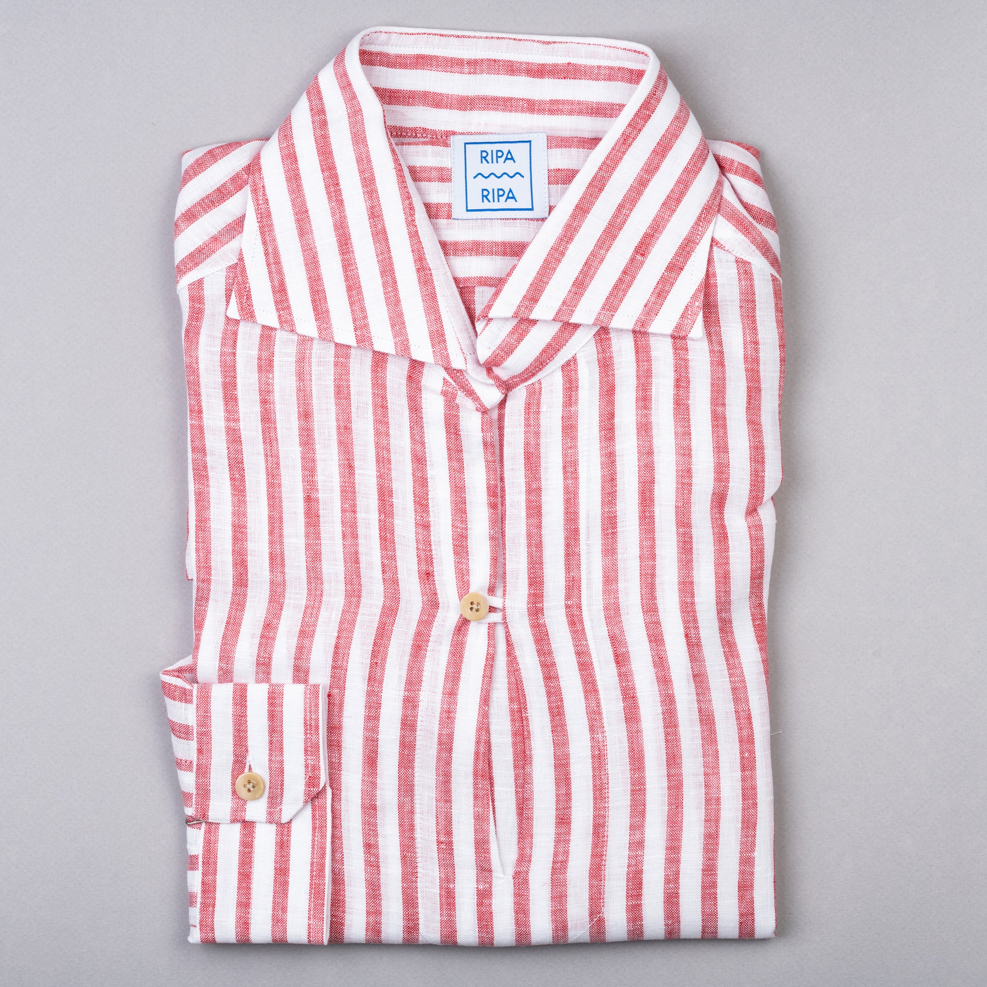 Ripa Ripa Linen Shirt Capri - Red