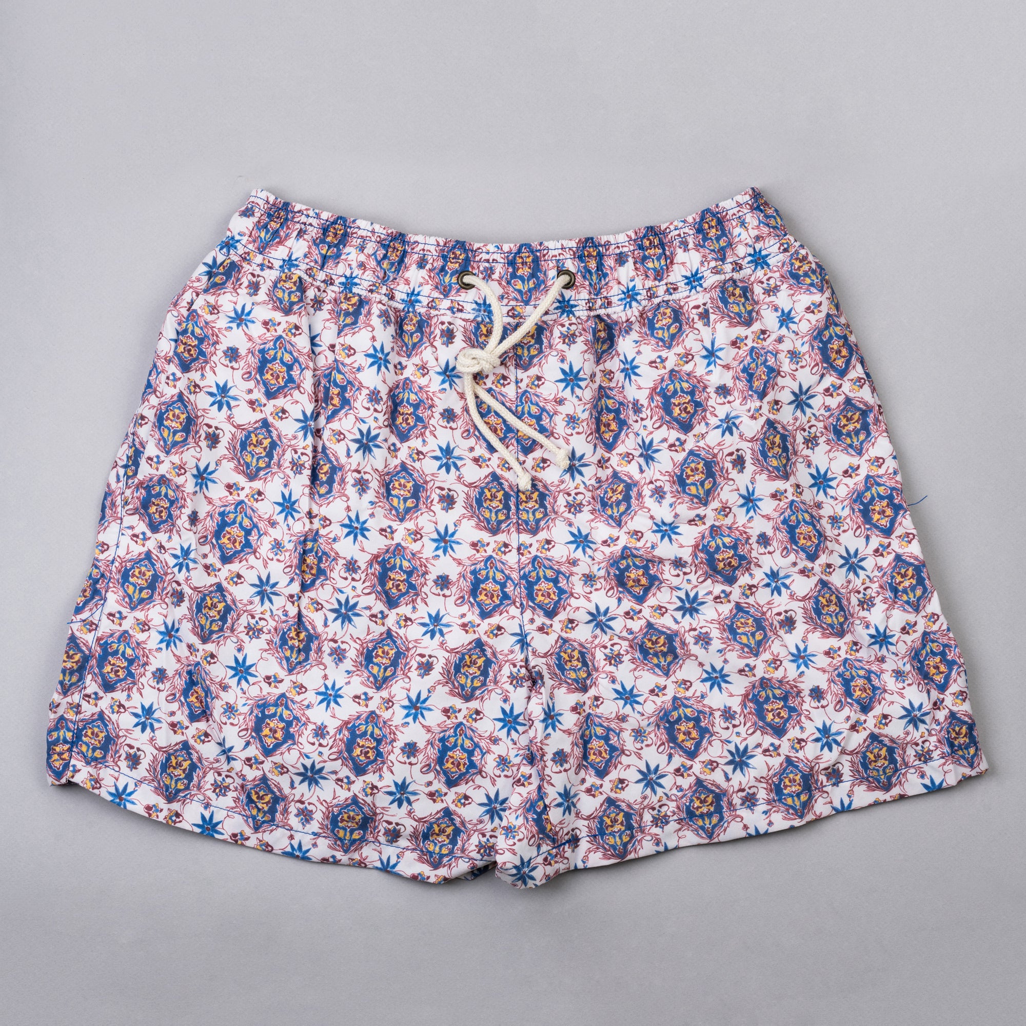 Ripa Ripa Swim Shorts - Off White & Blue