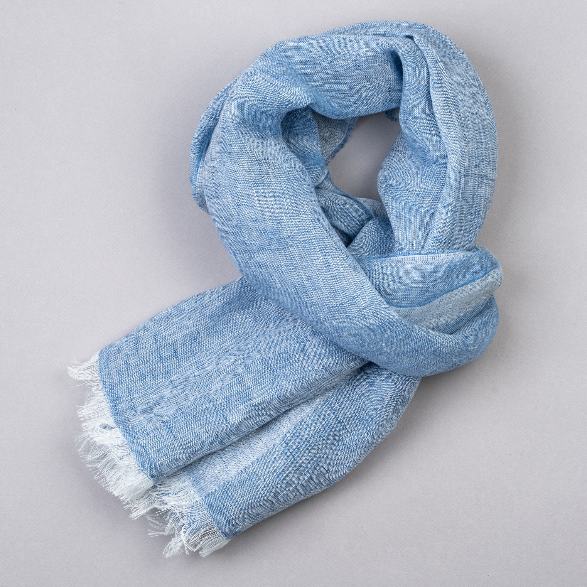 The Fine Gent Linen Scarf - Jeans